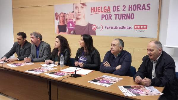 Sordo y Álvarez ofrecen una rueda de prensa antes de la asamblea con delegados Sordo y Álvarez ofrecen una rueda de prensa antes de la asamblea con delegados