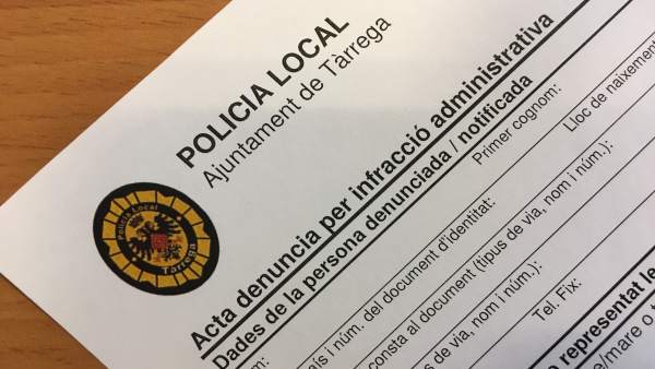 Formulario de denunica de la Policía Local de Tàrrega (Lleida) Formulario de denunica de la Policía Local de Tàrrega (Lleida)