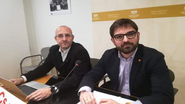 El portavoz Diego Ubis y el diputado David Vallejo El portavoz Diego Ubis y el diputado David Vallejo