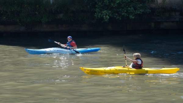 Practicando deporte en kayak Practicando deporte en kayak