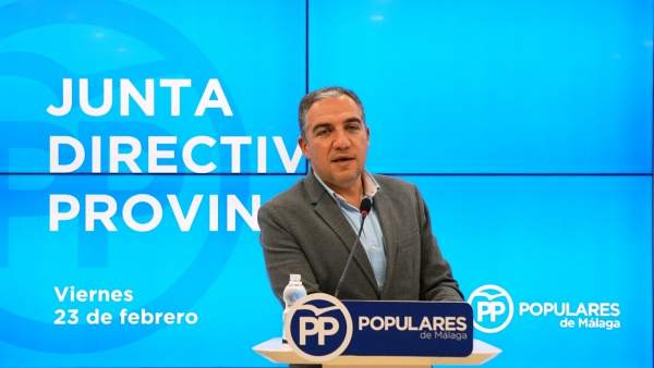 Elías Bendodo, presidente del PP de Málaga Elías Bendodo, presidente del PP de Málaga