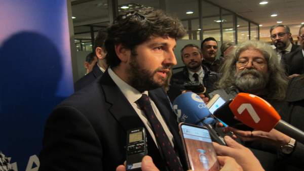 Fernando López Miras, En El Contacto Con Los Medios Fernando López Miras, En El Contacto Con Los Medios