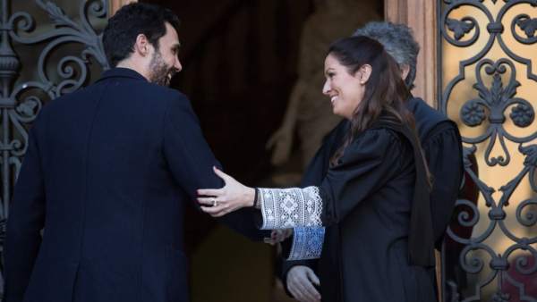 Roger Torrent y Maria Eugenia Gay Roger Torrent y Maria Eugenia Gay