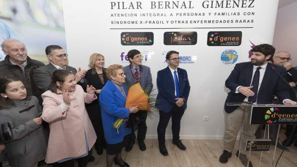 El presidente de la CARM, López Miras, inaugura el centro 'Pilar Bernal' El presidente de la CARM, López Miras, inaugura el centro 'Pilar Bernal'