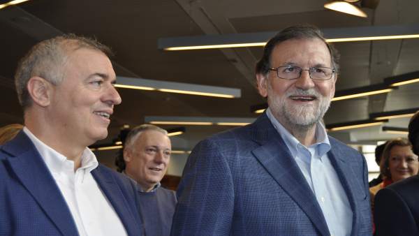 Mariano Rajoy y Javier Campoy (PP). Mariano Rajoy y Javier Campoy (PP).