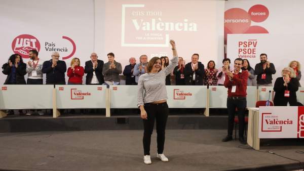 Sandra Gómez, en el congreso comarcal del PSPV Sandra Gómez, en el congreso comarcal del PSPV