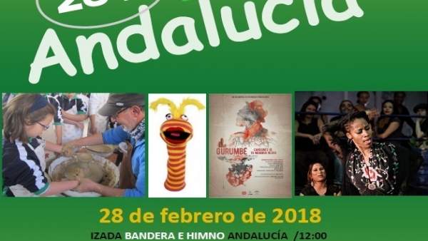 Cartel de la celebración del 28F en el Parque del Alamillo Cartel de la celebración del 28F en el Parque del Alamillo