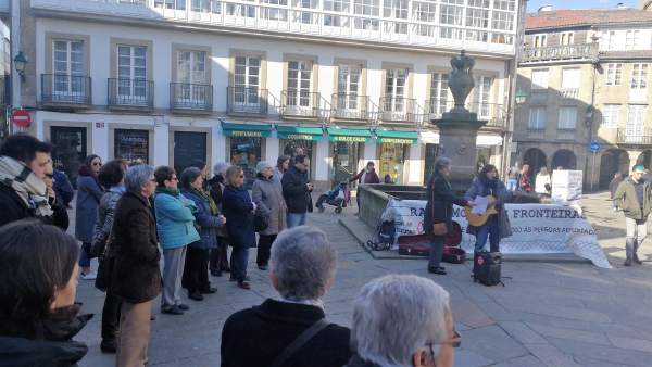 Manifestación de la Rede Galega de Apoio ás Persoas Refuxiadas Manifestación de la Rede Galega de Apoio ás Persoas Refuxiadas