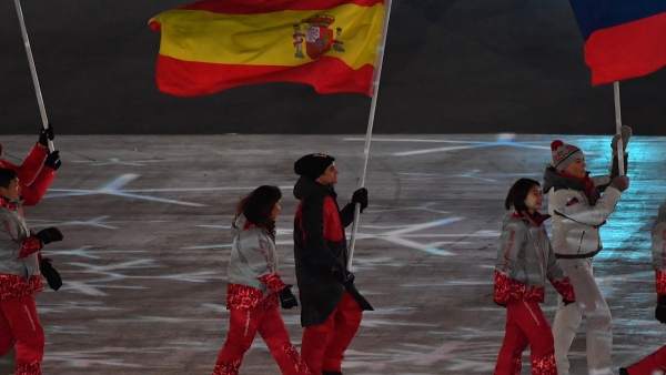 Javier Fernández ceremonia clausura Juegos Olímpicos de Invierno de PyeongChang Javier Fernández ceremonia clausura Juegos Olímpicos de Invierno de PyeongChang