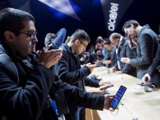 Asistentes al Mobile World Congress