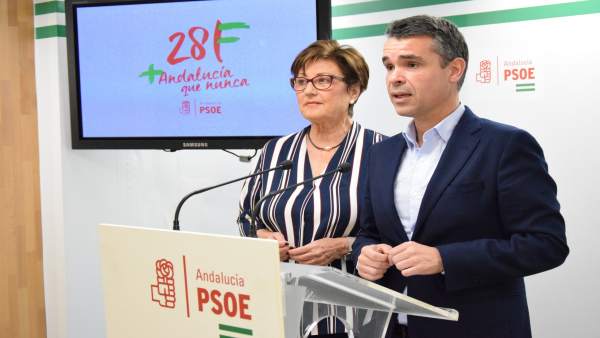 Los socialistas José Bernal y Marisa Bustinduy Los socialistas José Bernal y Marisa Bustinduy
