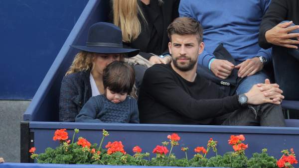 Piqué, Shakira y Milan Piqué, Shakira y Milan