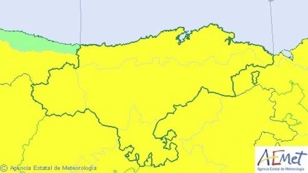 Mapa de avisos para este martes Mapa de avisos para este martes