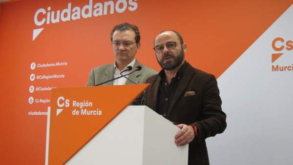Los diputados José Luis Martínez y Miguel Garaulet de Cs Los diputados José Luis Martínez y Miguel Garaulet de Cs