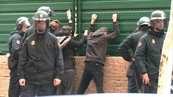 La Policía detiene a algunos manifestantes el 14N La Policía detiene a algunos manifestantes el 14N