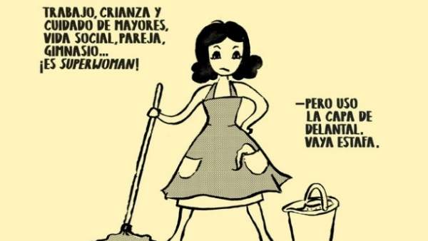 Viñeta de la campaña 'Canviem els domèsTICs per igualtat' (Ladies & Gentlemen) Viñeta de la campaña 'Canviem els domèsTICs per igualtat' (Ladies & Gentlemen)