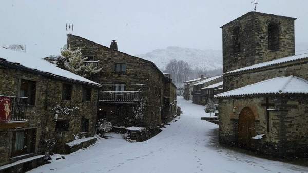 Localidad nevada, nieve. Localidad nevada, nieve.