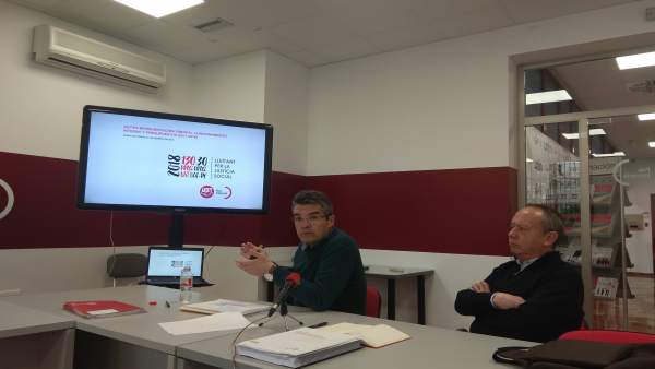 UGT-PV es recupera de la pèrdua d'afiliats, redueix el seu deute un 58% i dissenya una pla d'"austeritat" per a deu anys UGT-PV es recupera de la pèrdua d'afiliats, redueix el seu deute un 58% i dissenya una pla d'"austeritat" per a deu anys