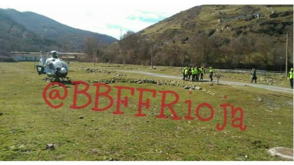 Traslado montañero herido en el Alto de la Mesa Traslado montañero herido en el Alto de la Mesa