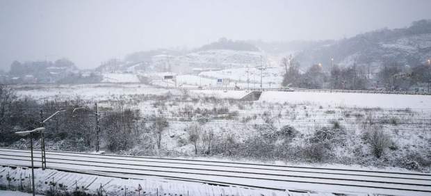 Donosti completamente nevada