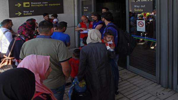 Refugiados sirios llegan a España Refugiados sirios llegan a España