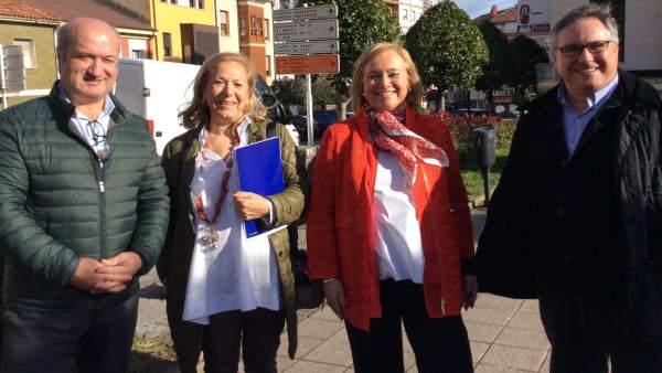 Mercedes Fernández en Noreña. Mercedes Fernández en Noreña.