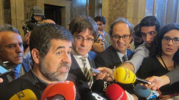 Jordi Sànchez y Carles Puigdemont Jordi Sànchez y Carles Puigdemont
