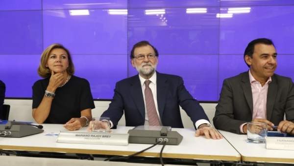 Rajoy, Cospedal y Fernando Martínez Maillo en la Junta Directiva Nacional Rajoy, Cospedal y Fernando Martínez Maillo en la Junta Directiva Nacional