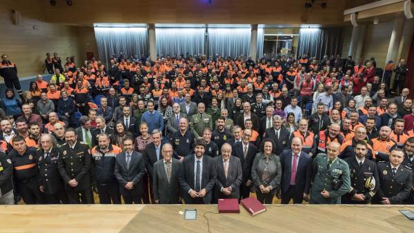 O López Miras preside el primer acto de homenaje a la Protección Civil O López Miras preside el primer acto de homenaje a la Protección Civil