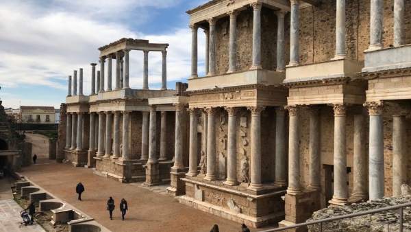 Teatro romano de Mérida. Teatro romano de Mérida.