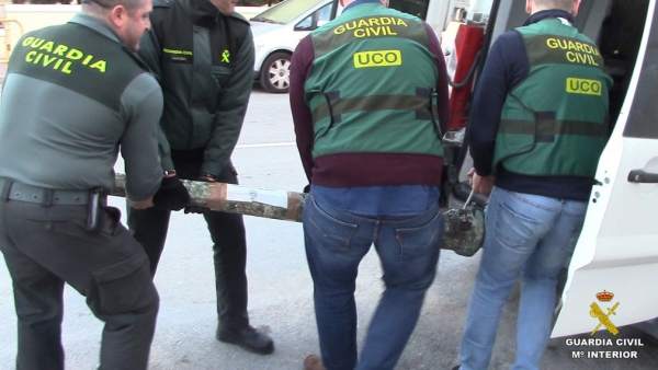 Restos arqueológicos intervenidos en la operación 'Versos' Restos arqueológicos intervenidos en la operación 'Versos'