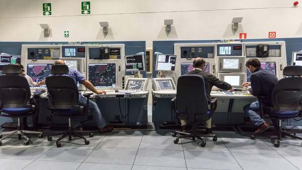 Sala del centro de control de ENAIRE Sala del centro de control de ENAIRE