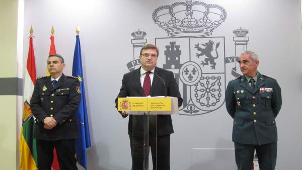 Bretón, Raposo y Sanz, en la rueda de prensa Bretón, Raposo y Sanz, en la rueda de prensa