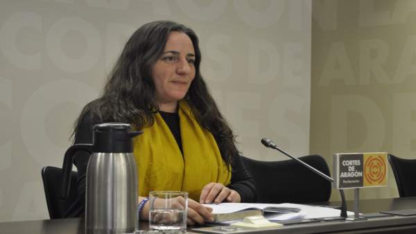 La diputada de Podemos, Marta de Santos, en rueda de prensa en las Cortes La diputada de Podemos, Marta de Santos, en rueda de prensa en las Cortes