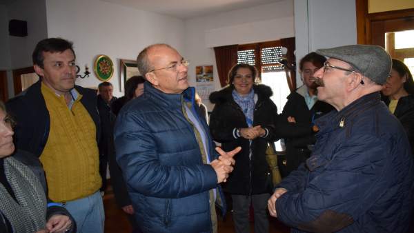 José Antonio Monago durante su visita a Zafra José Antonio Monago durante su visita a Zafra