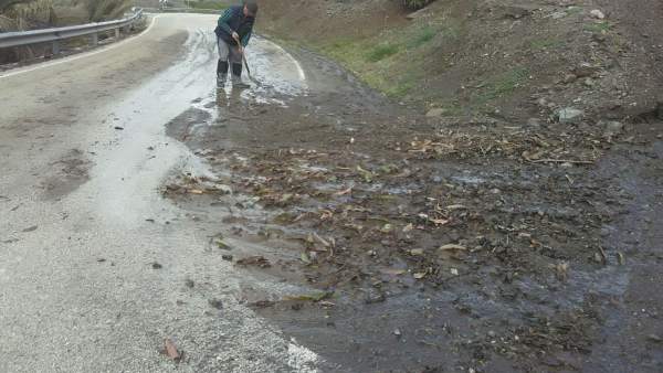 Actuaciones de Diputación de Málaga en carreteras por temporal Actuaciones de Diputación de Málaga en carreteras por temporal