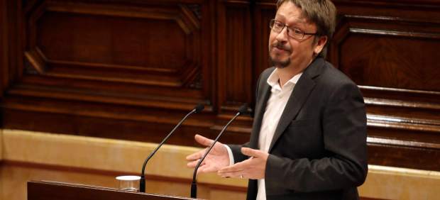 Xavier Domènech, diputado de Catalunya en Comú-Podem, este jueves en el Parlament.