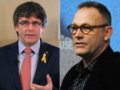 Carles Puigdemont y Ben Emmerson