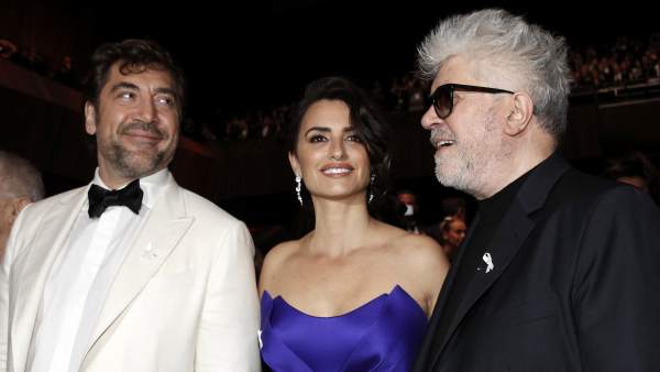 Javier Bardem, Penélope Cruz y Pedro Almodóvar Javier Bardem, Penélope Cruz y Pedro Almodóvar