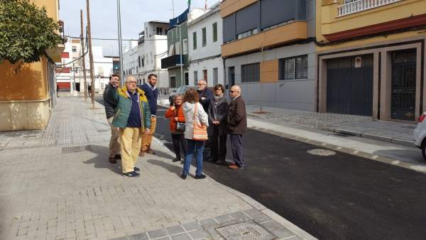 Visitan tras las obras en Cobo de Guzmán Visitan tras las obras en Cobo de Guzmán