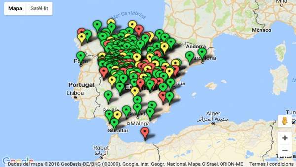Mapa memoria histórica de Compromís Mapa memoria histórica de Compromís