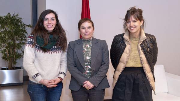 Xue Barkos, junto a Laura Irurzun y Alazne Guruceaga Xue Barkos, junto a Laura Irurzun y Alazne Guruceaga
