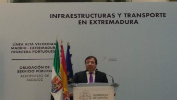 El presidente extremeño, Guillermo Fernández Vara El presidente extremeño, Guillermo Fernández Vara