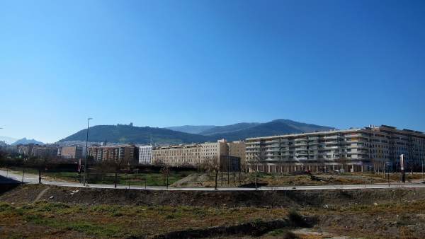 Vista de Jaén con la zona de expansión del Bulevar en primer término. Vista de Jaén con la zona de expansión del Bulevar en primer término.