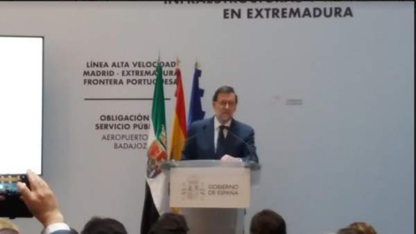 Mariano Rajoy en Badajoz Mariano Rajoy en Badajoz