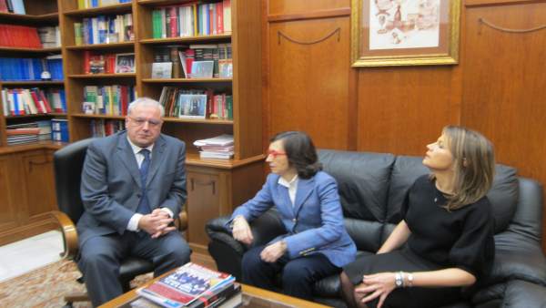 Visita al nuevo presidente de la Audiencia de Jaén Visita al nuevo presidente de la Audiencia de Jaén