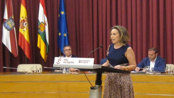 Cuca Gamarra, en su intervención en el Debate Cuca Gamarra, en su intervención en el Debate