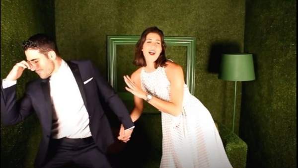 Garbiñe Muguruza y Miguel Ángel Silvestre Garbiñe Muguruza y Miguel Ángel Silvestre