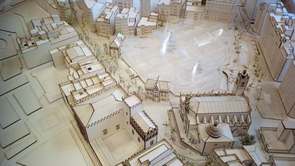 Maqueta del proyecto 'Confluència' Maqueta del proyecto 'Confluència'