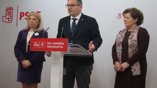 Diego Conesa (PSOE) junto a Alarcón y Rosique Diego Conesa (PSOE) junto a Alarcón y Rosique